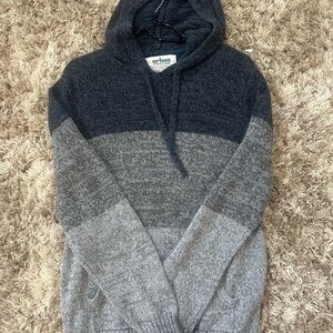 Urban Pipeline Navy and Gray Striped Sweater